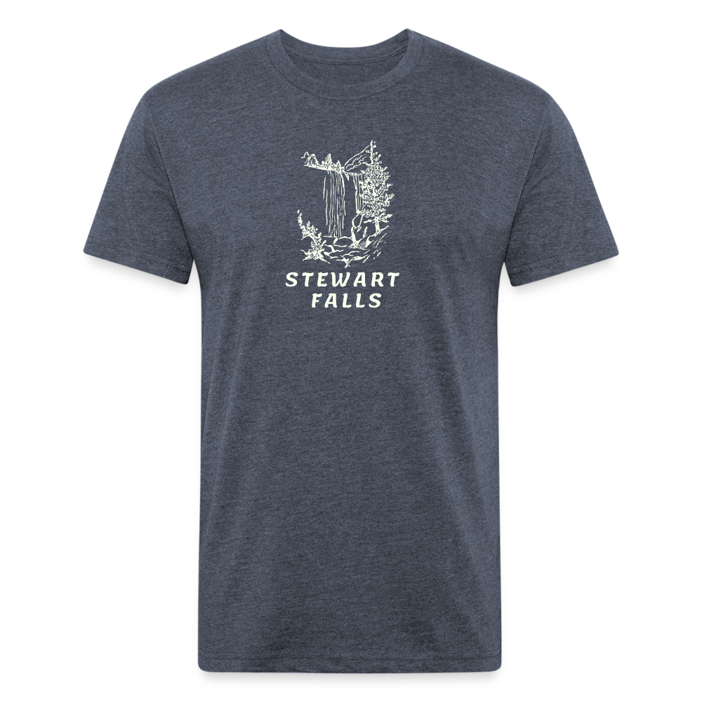 Premium Graphic Tee (Stewart Falls) - heather navy