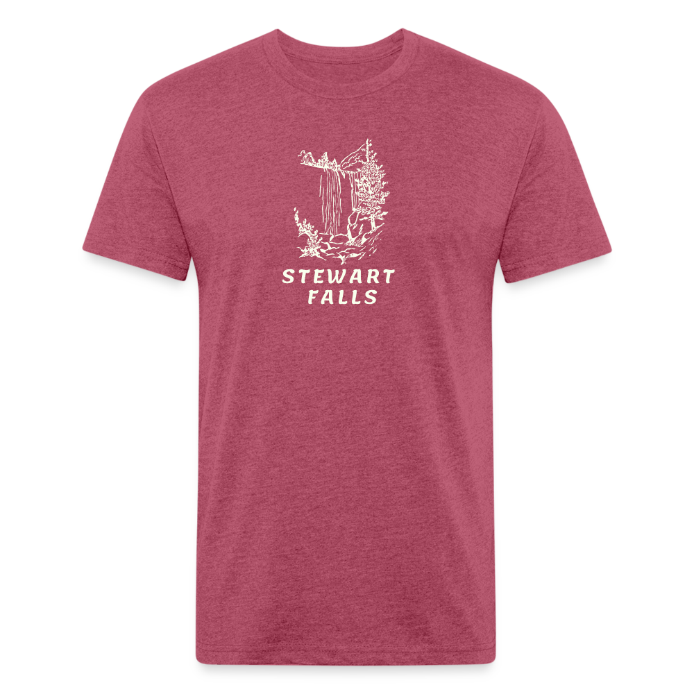 Premium Graphic Tee (Stewart Falls) - heather burgundy