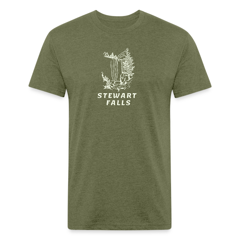 Premium Graphic Tee (Stewart Falls) - heather military green