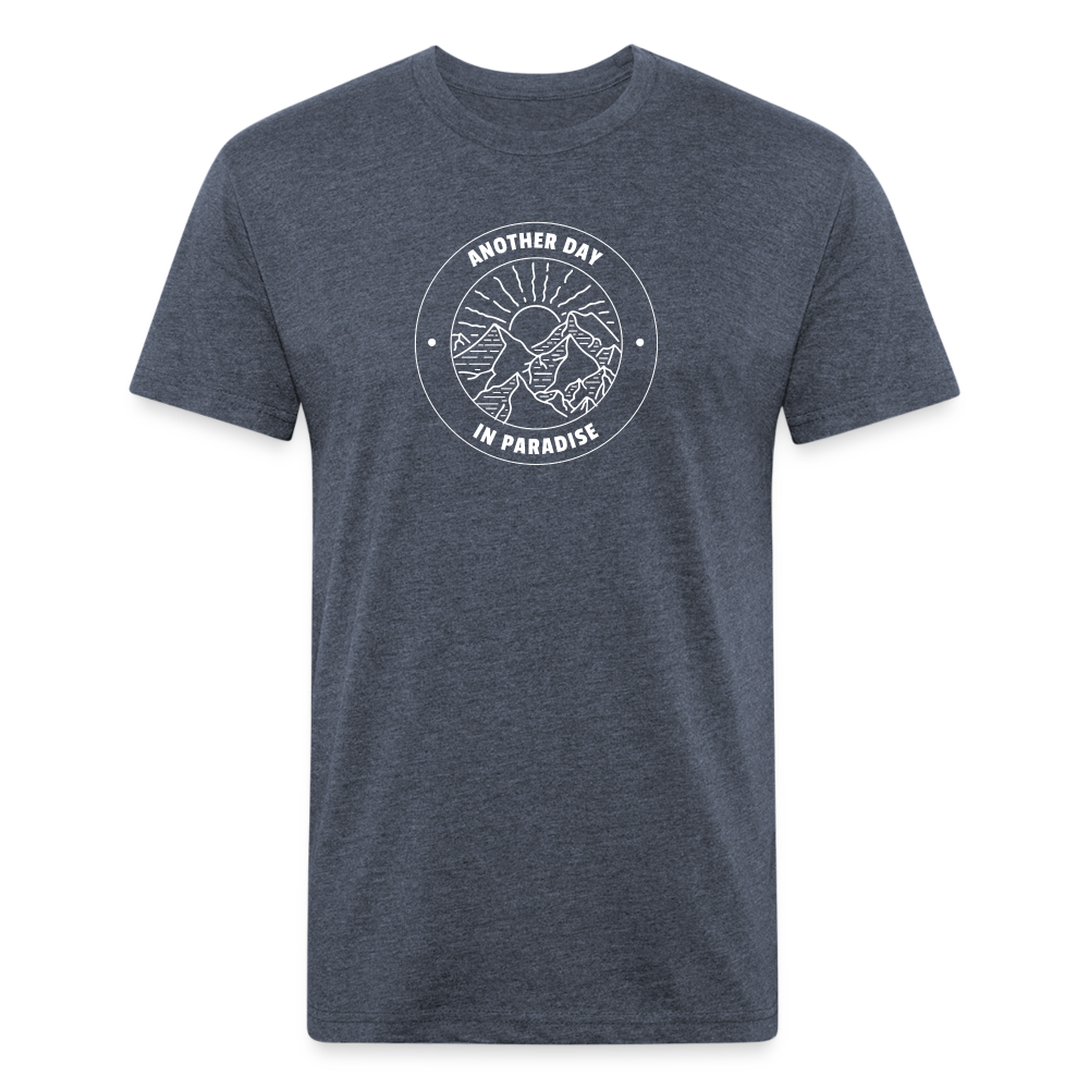 Premium Graphic Tee (another day in paradise) - heather navy