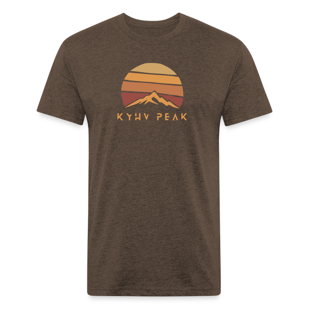 Premium Graphic Tee (Kyhv Peak) - heather espresso