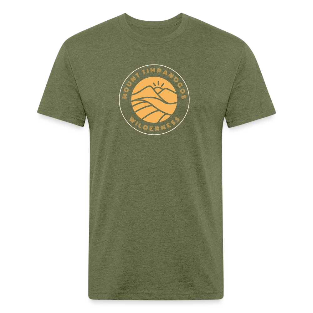 Mount Timpanogos Wilderness - Premium Graphic Tee - heather military green
