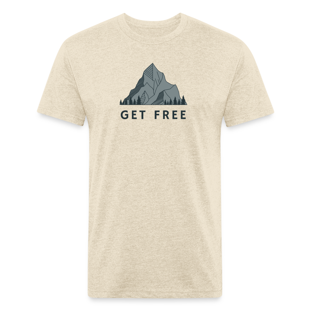 Get Free - Premium Graphic Tee - heather cream