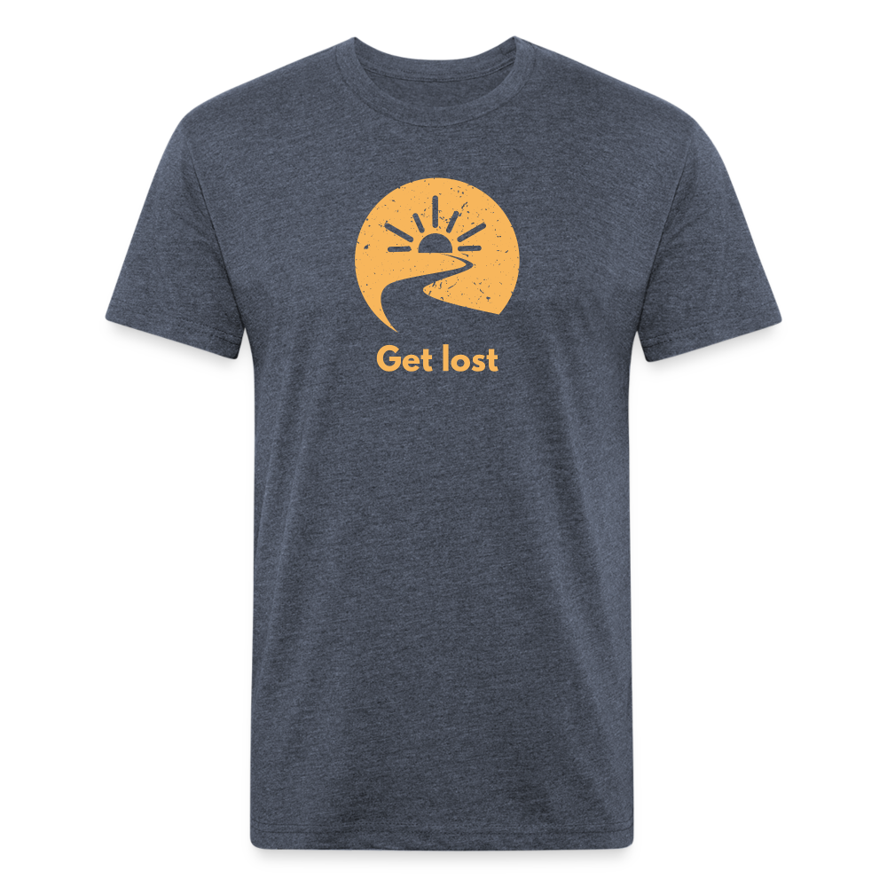 Get Lost - Premium Graphic Tee - heather navy