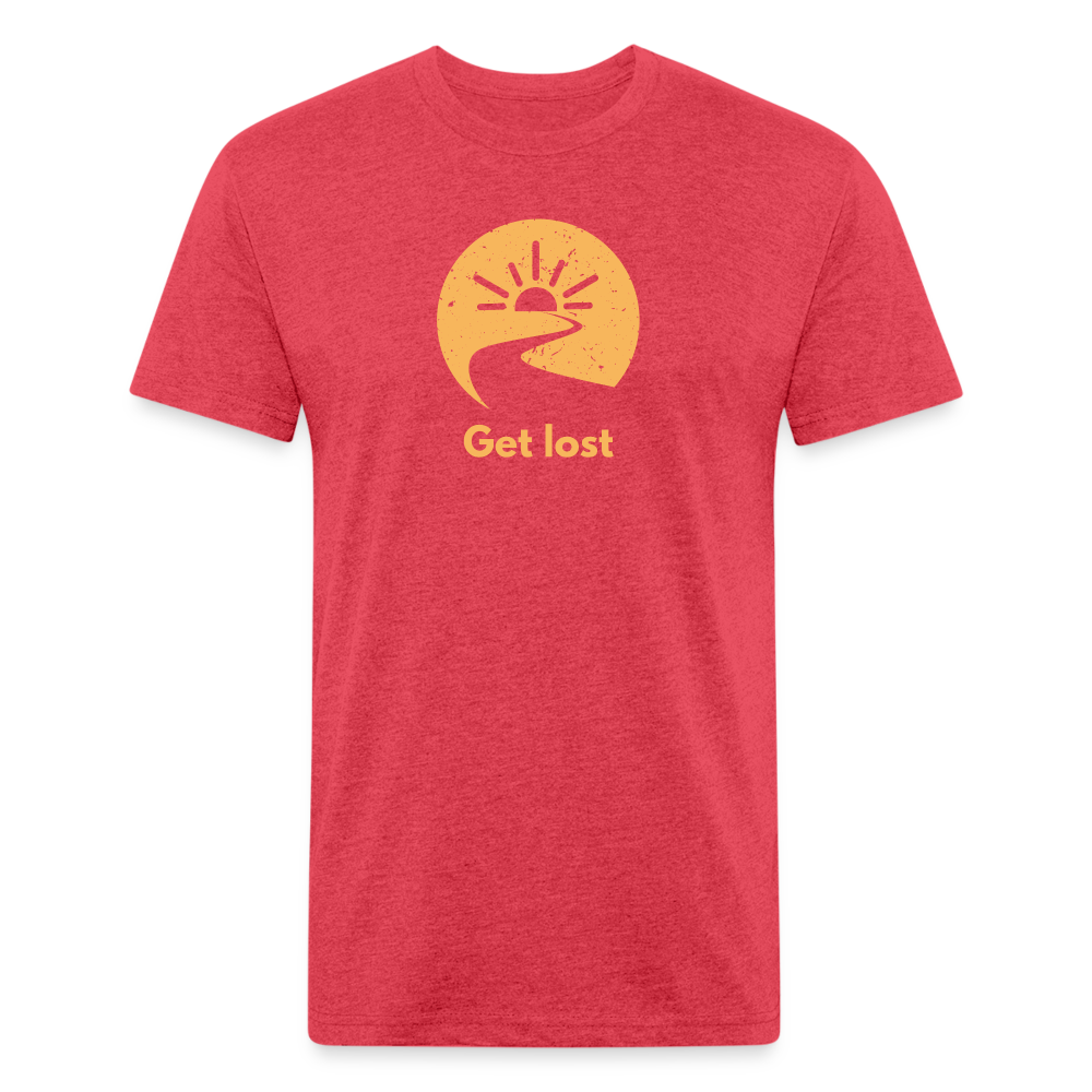 Get Lost - Premium Graphic Tee - heather red