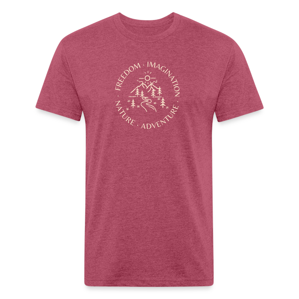 Freedom - Premium Graphic Tee - heather burgundy