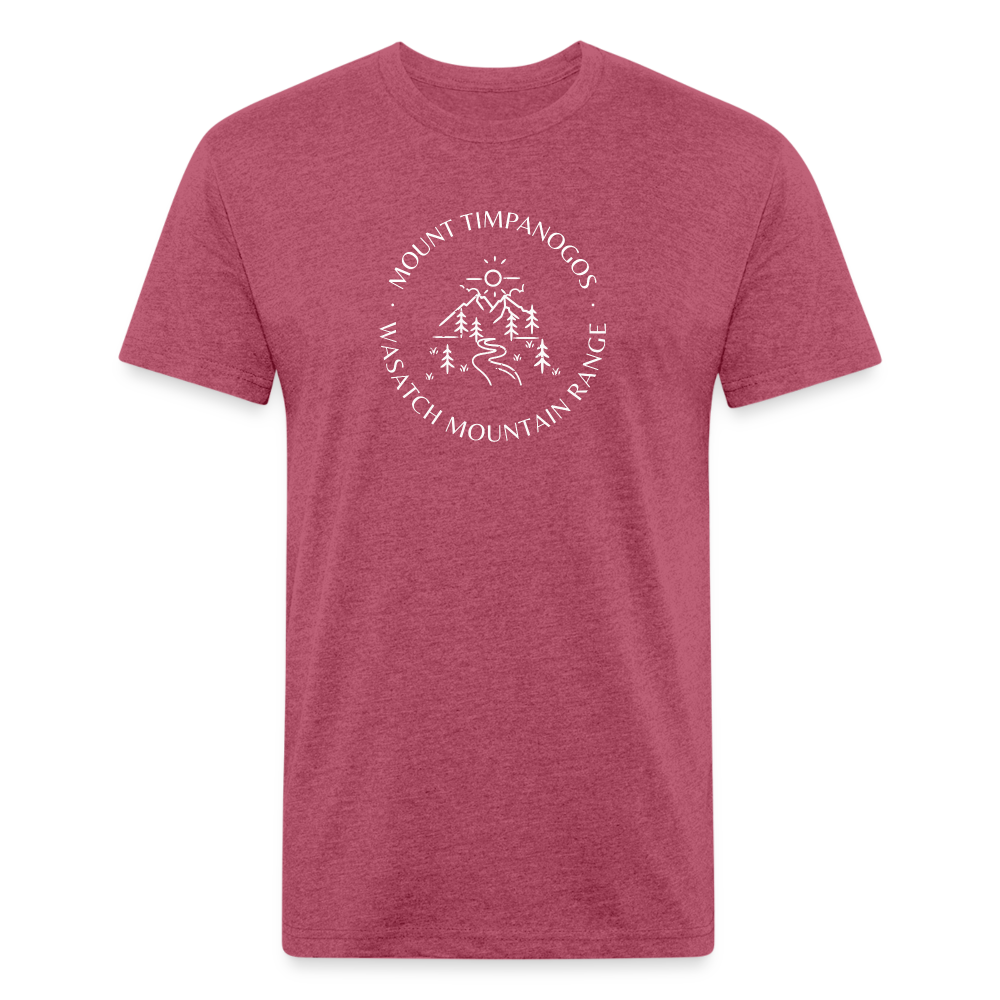 Mount Timpanogos - Premium Graphic Tee - heather burgundy