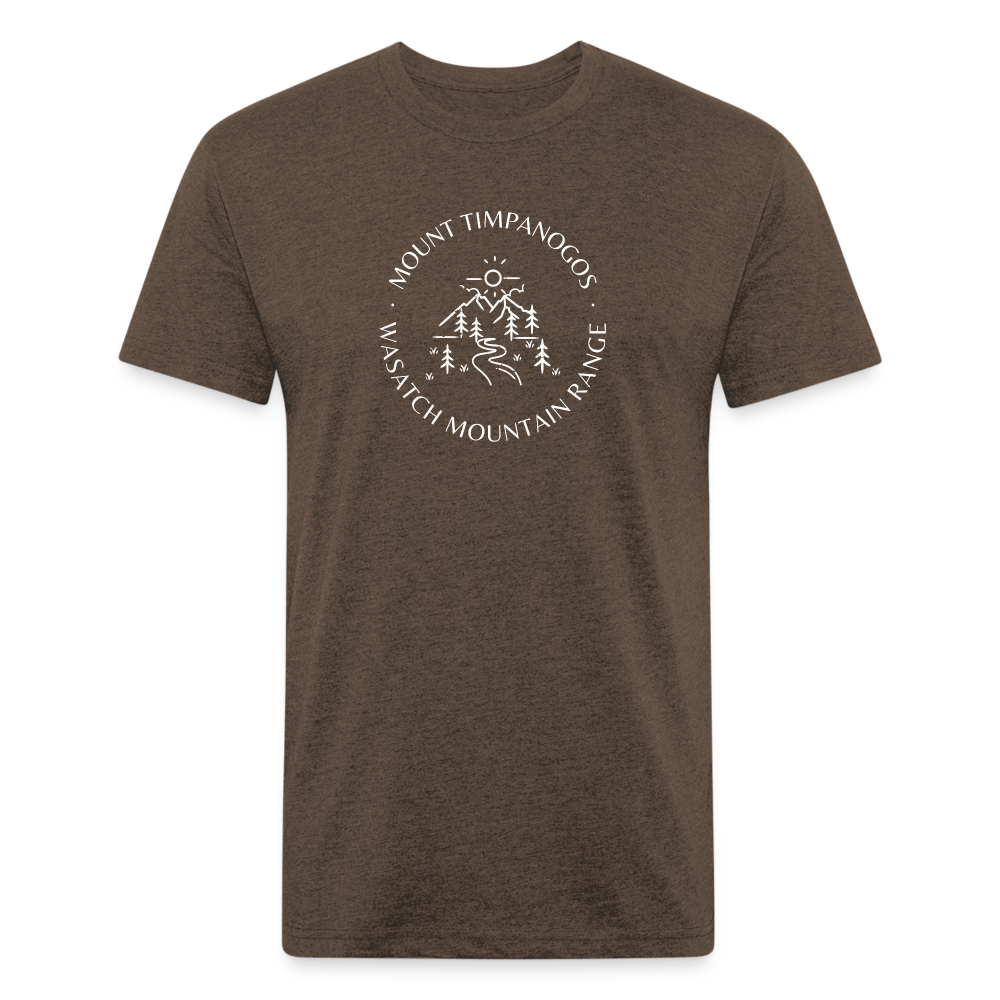 Mount Timpanogos - Premium Graphic Tee - heather espresso
