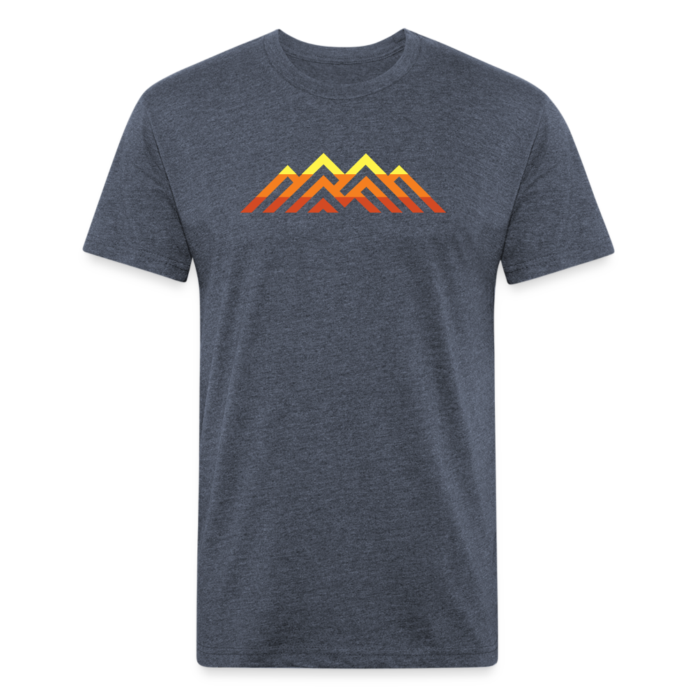 Grey and orange graphic tee cheap