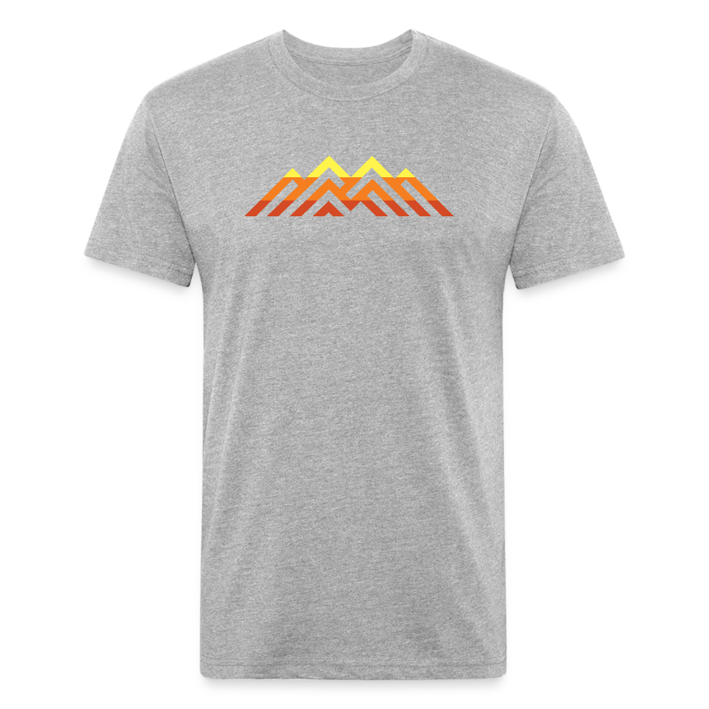 Retro Peaks - Premium Graphic Tee - heather gray