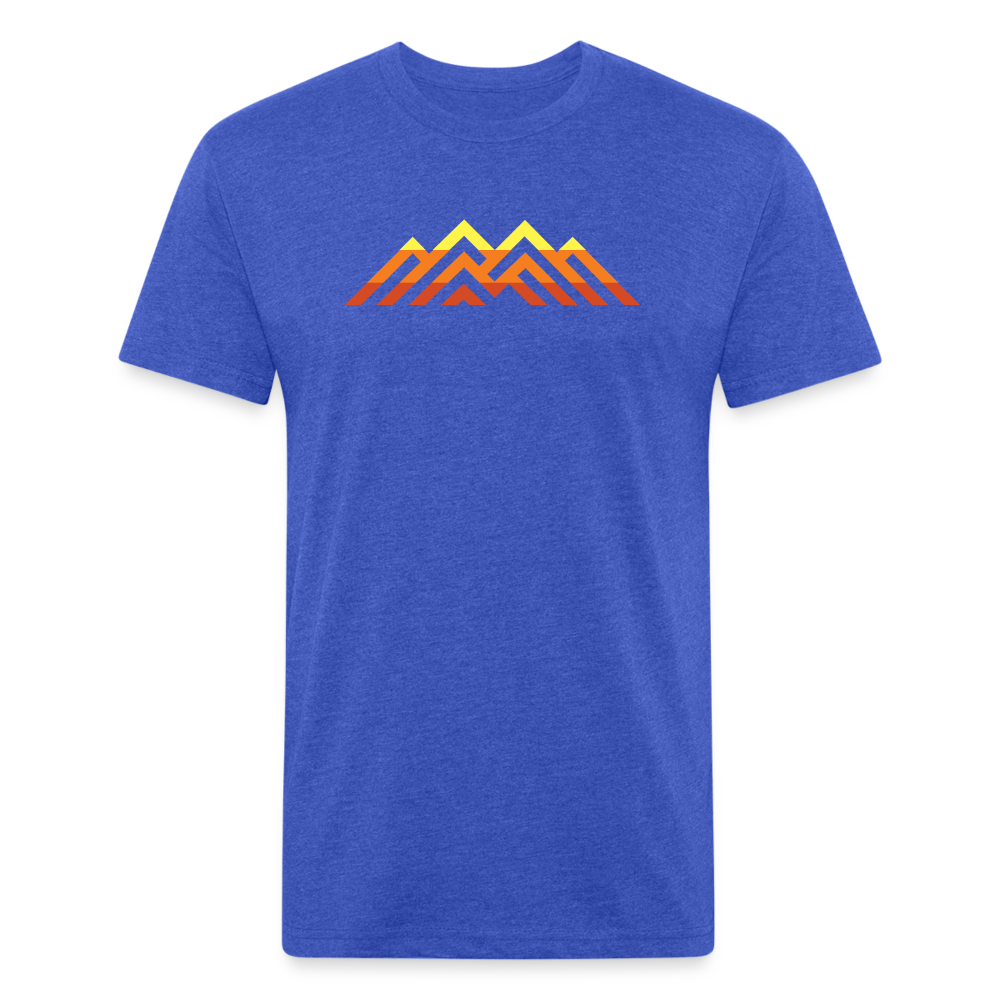 Retro Peaks - Premium Graphic Tee - heather royal