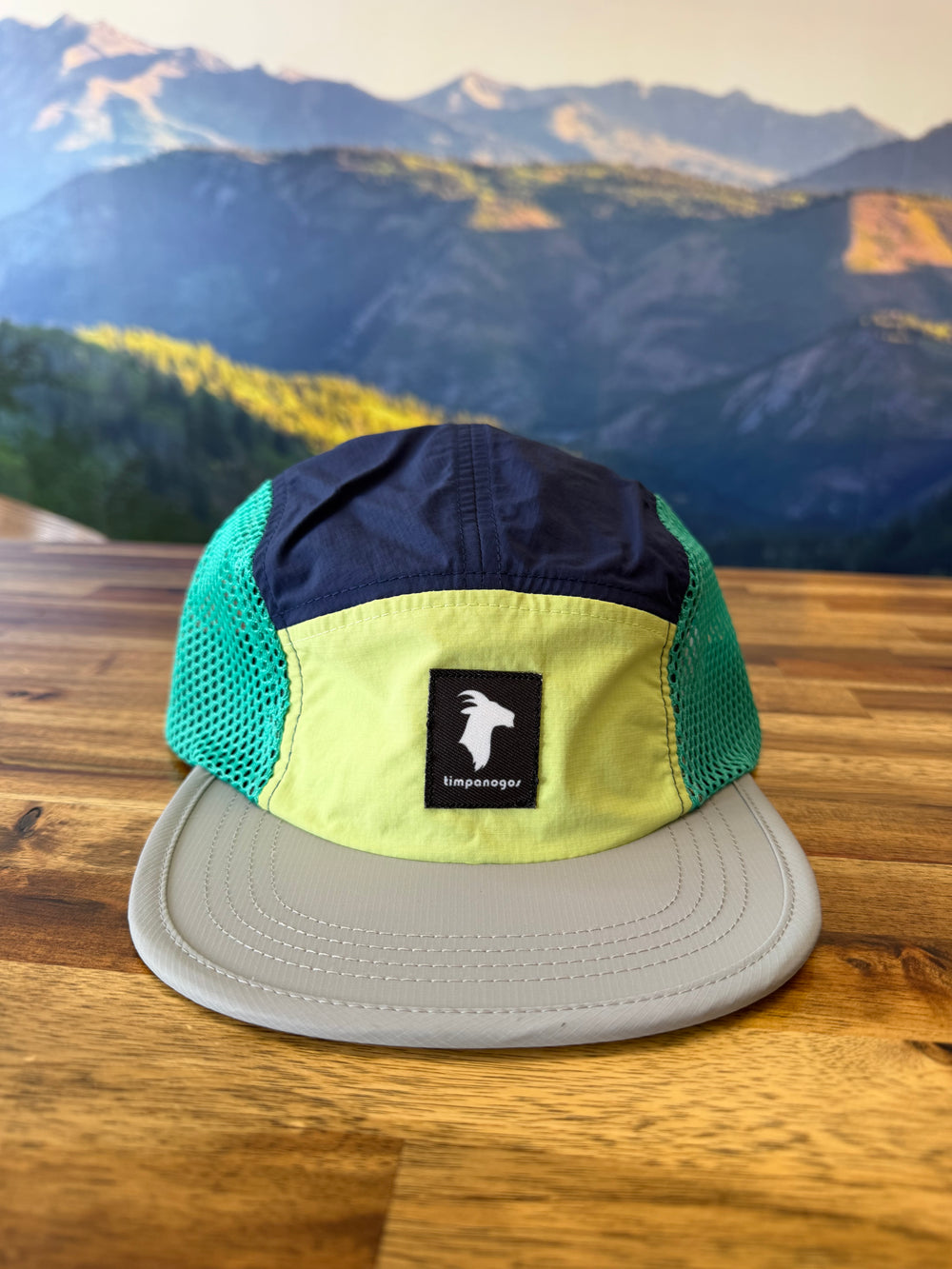 5-panel Multicolor Mesh Camper Hats - Goat (Timpanogos)