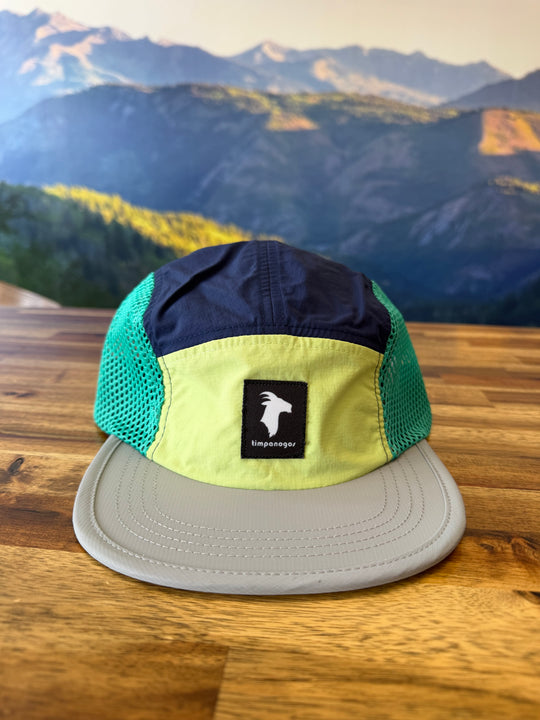 5-panel Multicolor Mesh Camper Hats - Goat (Timpanogos)
