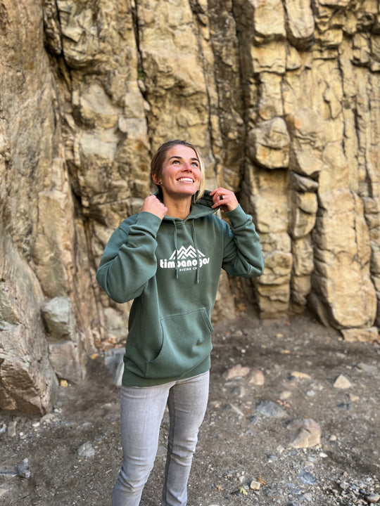 Timpanogos Hiking Co. (official) - Vintage Mountain Blend Hoodie (Alpine Green)