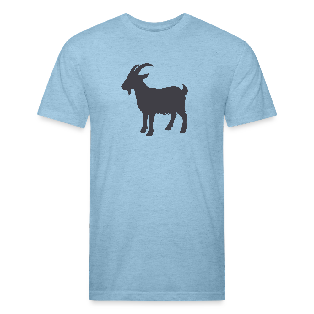 Goated - Premium Graphic Tee - heather blue