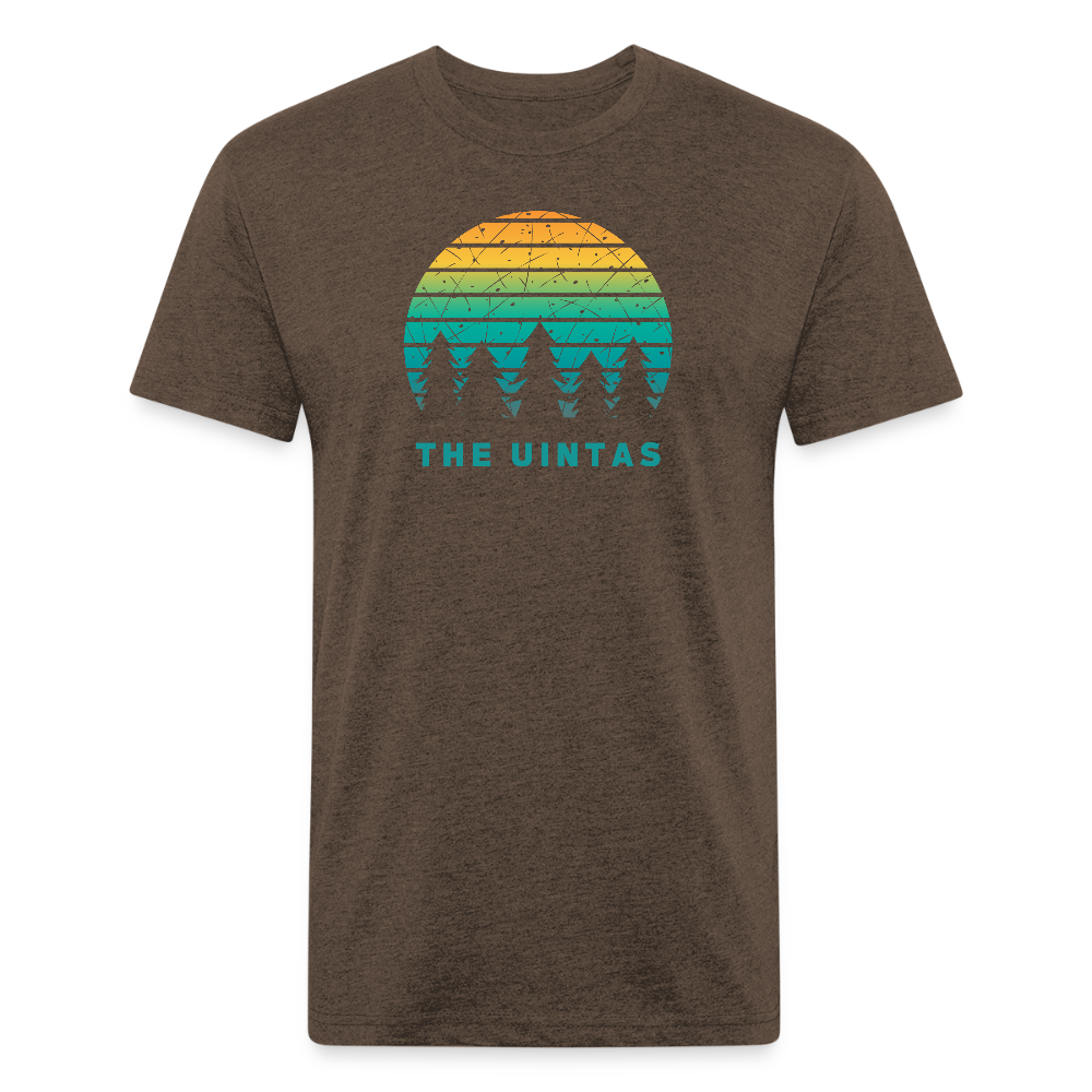 The Uintas - Premium Graphic Tee - heather espresso