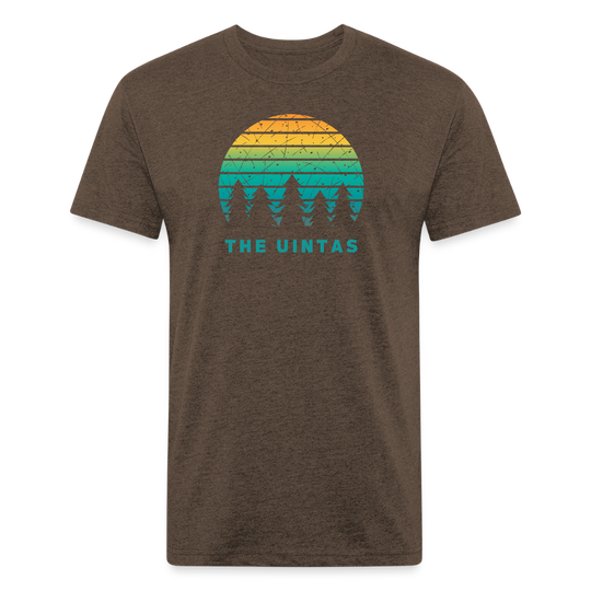 The Uintas - Premium Graphic Tee - heather espresso