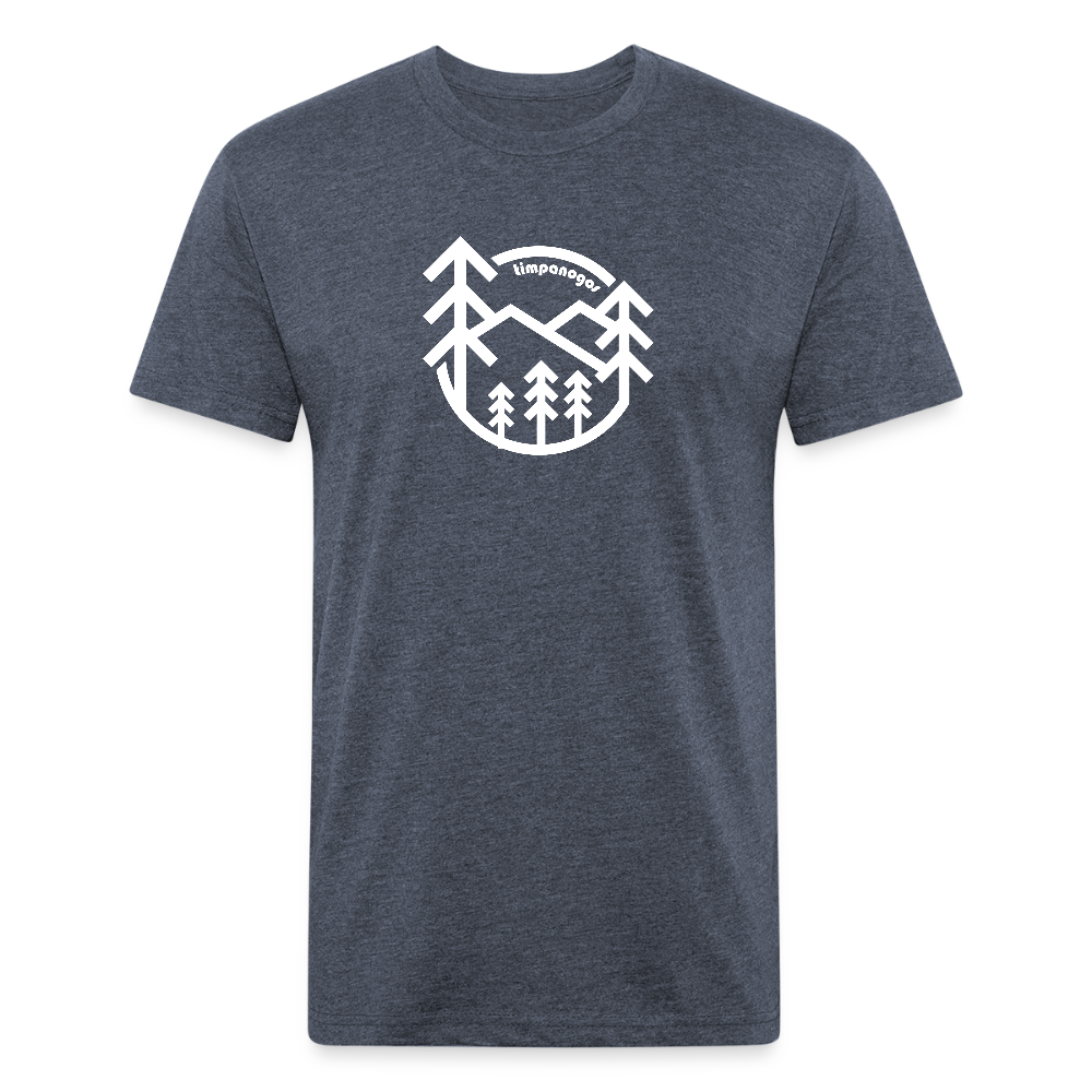 Retro Forest - Premium Graphic Tee (POD) - heather navy