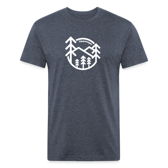 Retro Forest - Premium Graphic Tee (POD) - heather navy