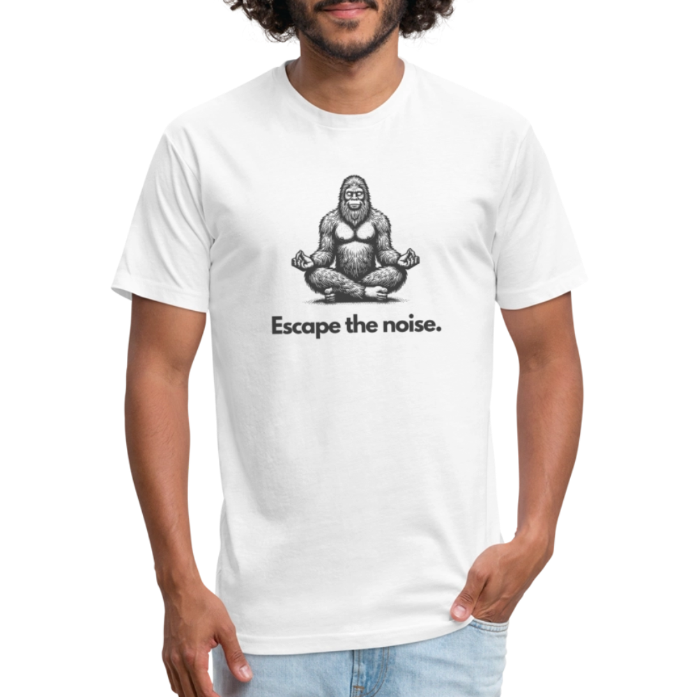 Escape the Noise (Bigfoot) - Premium Graphic Tee (POD) - white