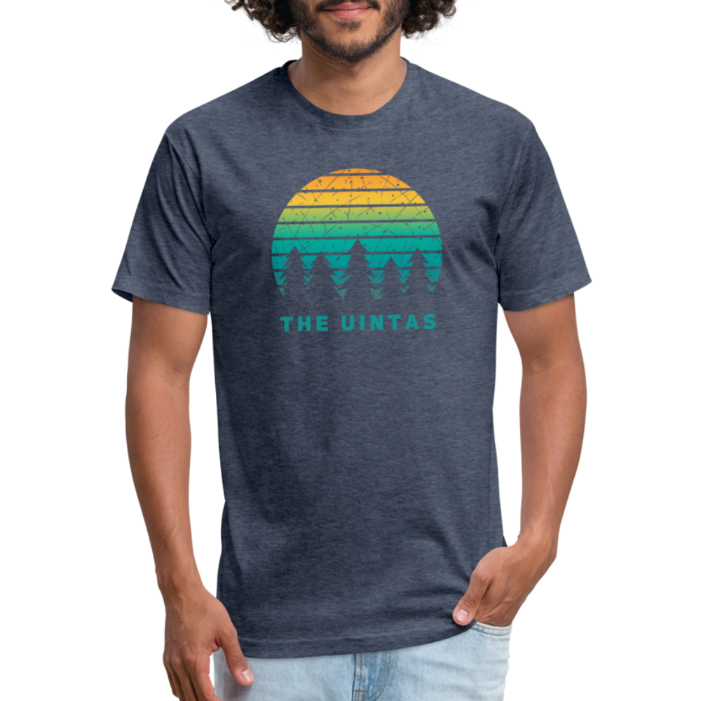 The Uintas - Premium Graphic Tee - heather navy
