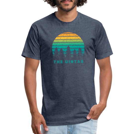 The Uintas - Premium Graphic Tee - heather navy