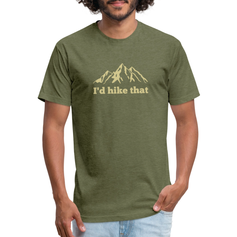 I'd Hike That - Premium Graphic Tee (POD) - heather military green