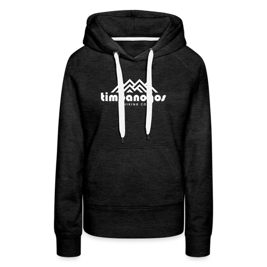 Timpanogos Hiking Co. (official) - Women’s Fitted Hoodie - charcoal grey