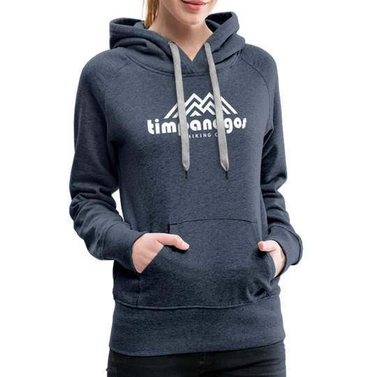 Timpanogos Hiking Co. (official) - Women’s Fitted Hoodie - heather denim