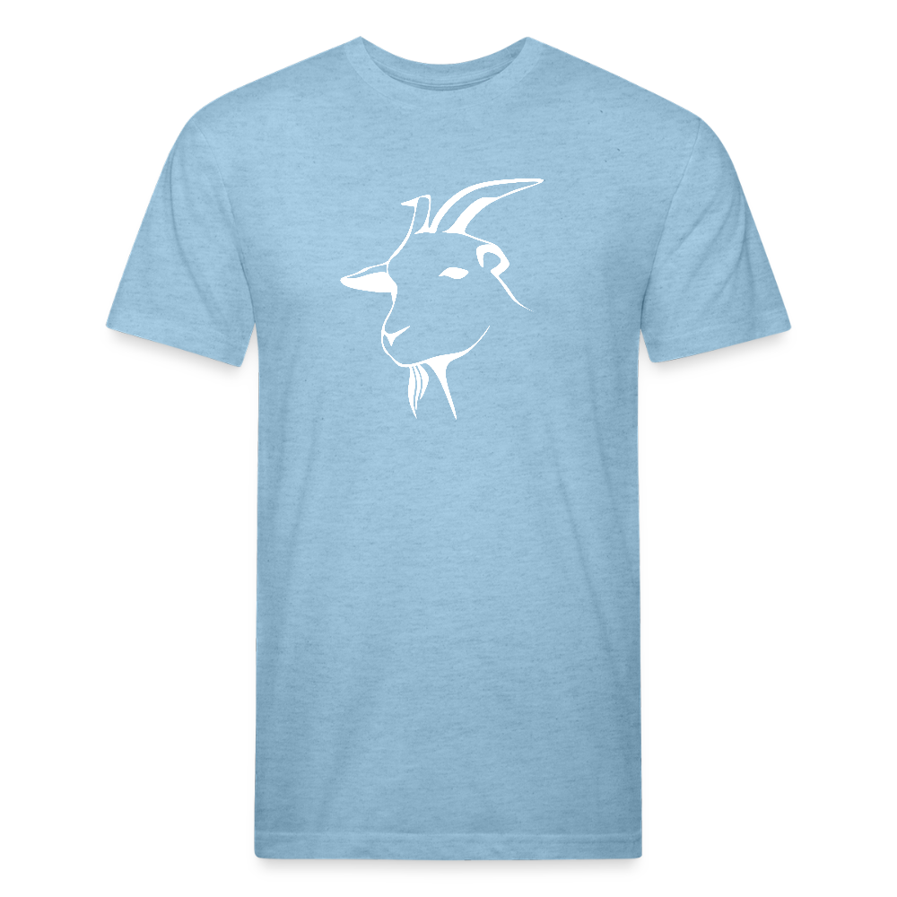 Goat Conversation - Premium Graphic Tee - heather blue