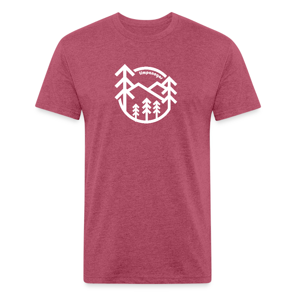 Retro Forest - Premium Graphic Tee (POD) - heather burgundy