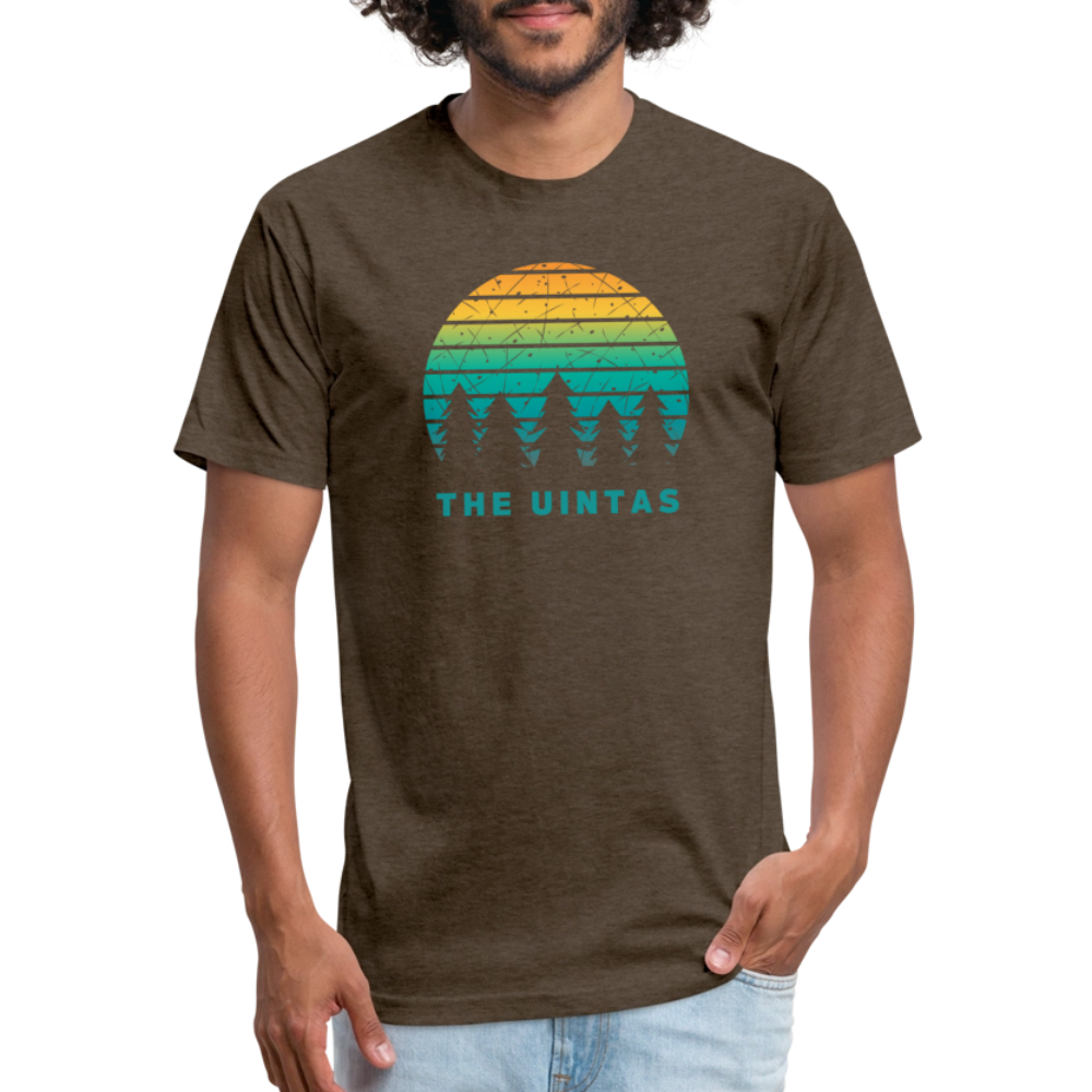 The Uintas - Premium Graphic Tee - heather espresso