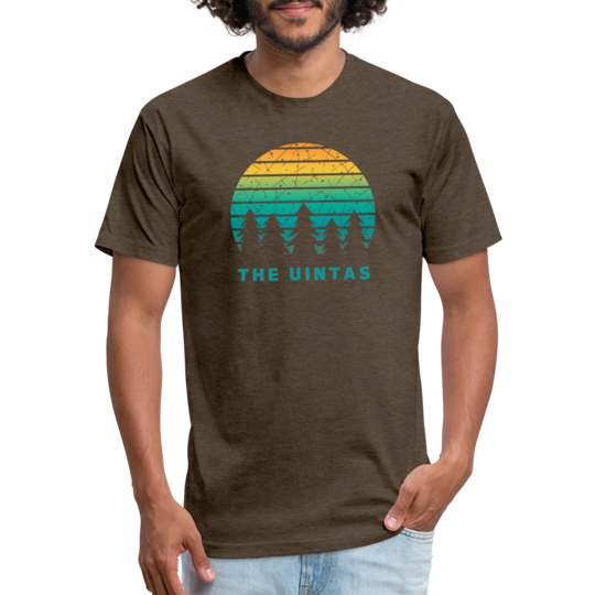 The Uintas - Premium Graphic Tee - heather espresso