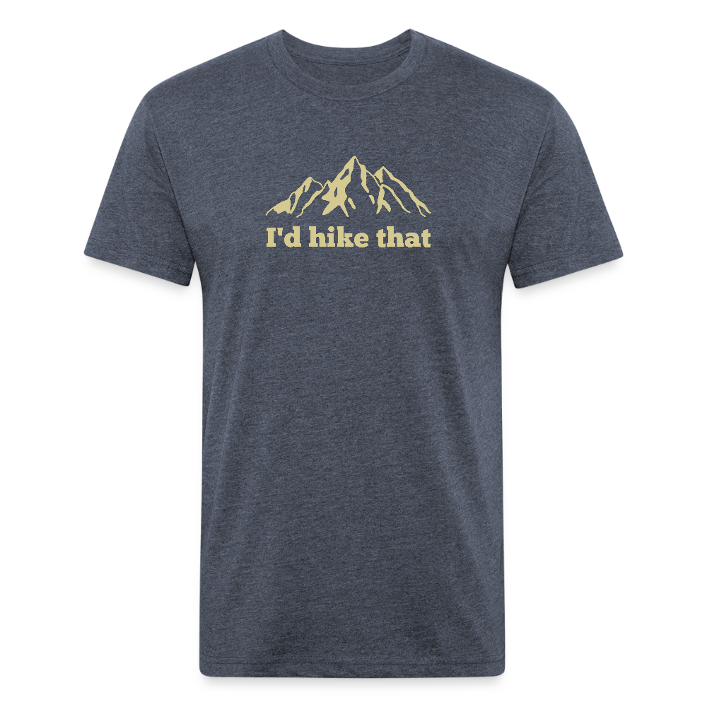 I'd Hike That - Premium Graphic Tee (POD) - heather navy