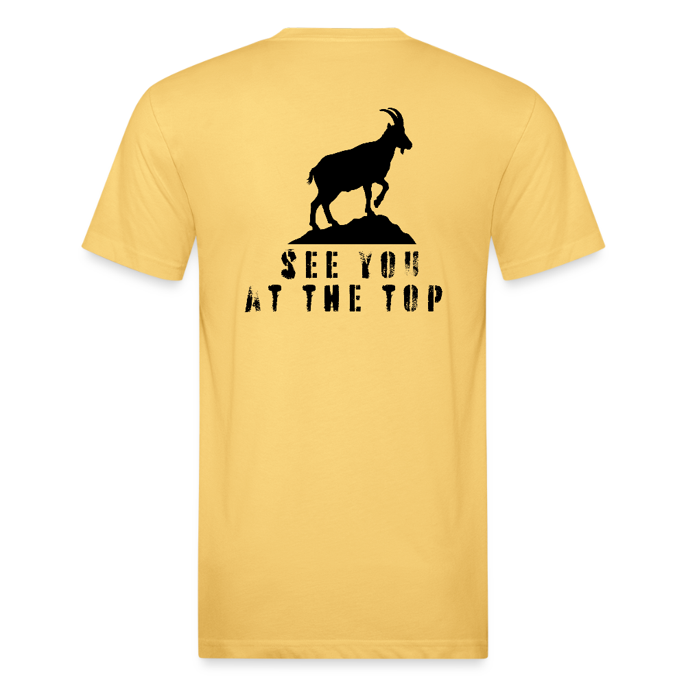 See You At the Top (new) - Premium Graphic Tee - pastel yellow