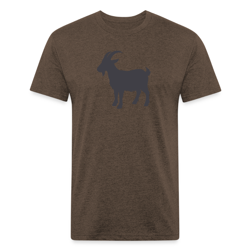 Goated - Premium Graphic Tee - heather espresso
