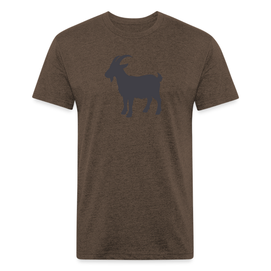 Goated - Premium Graphic Tee - heather espresso