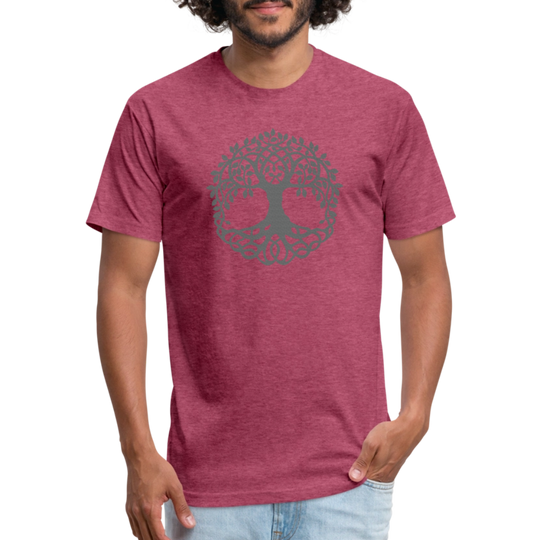 Tree of Life - Premium Graphic Tee - heather burgundy