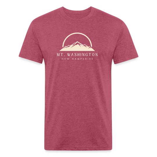 Mt. Washington - Premium Graphic Tee - heather burgundy