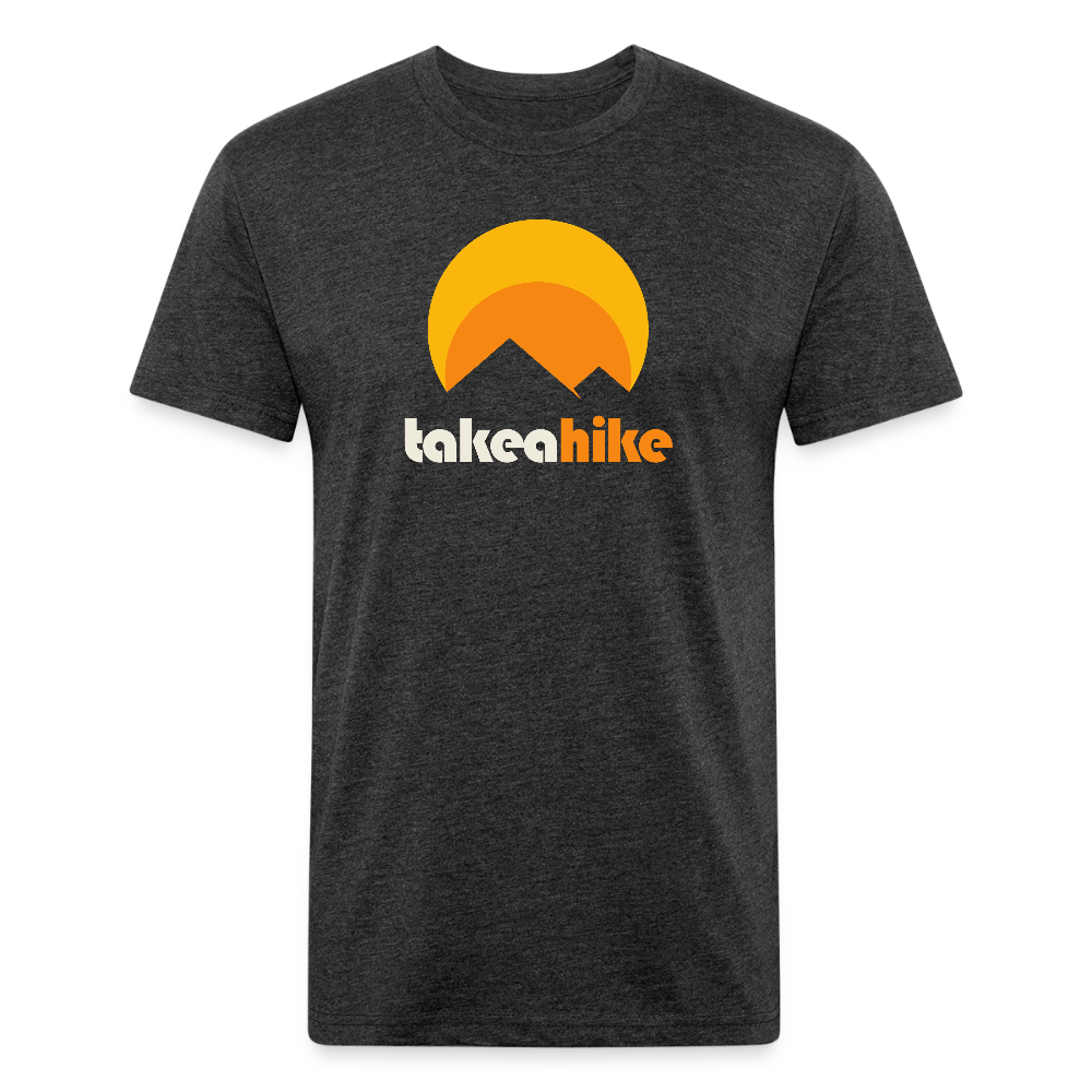 Take a Hike (retro) - Premium Graphic Tee - heather black