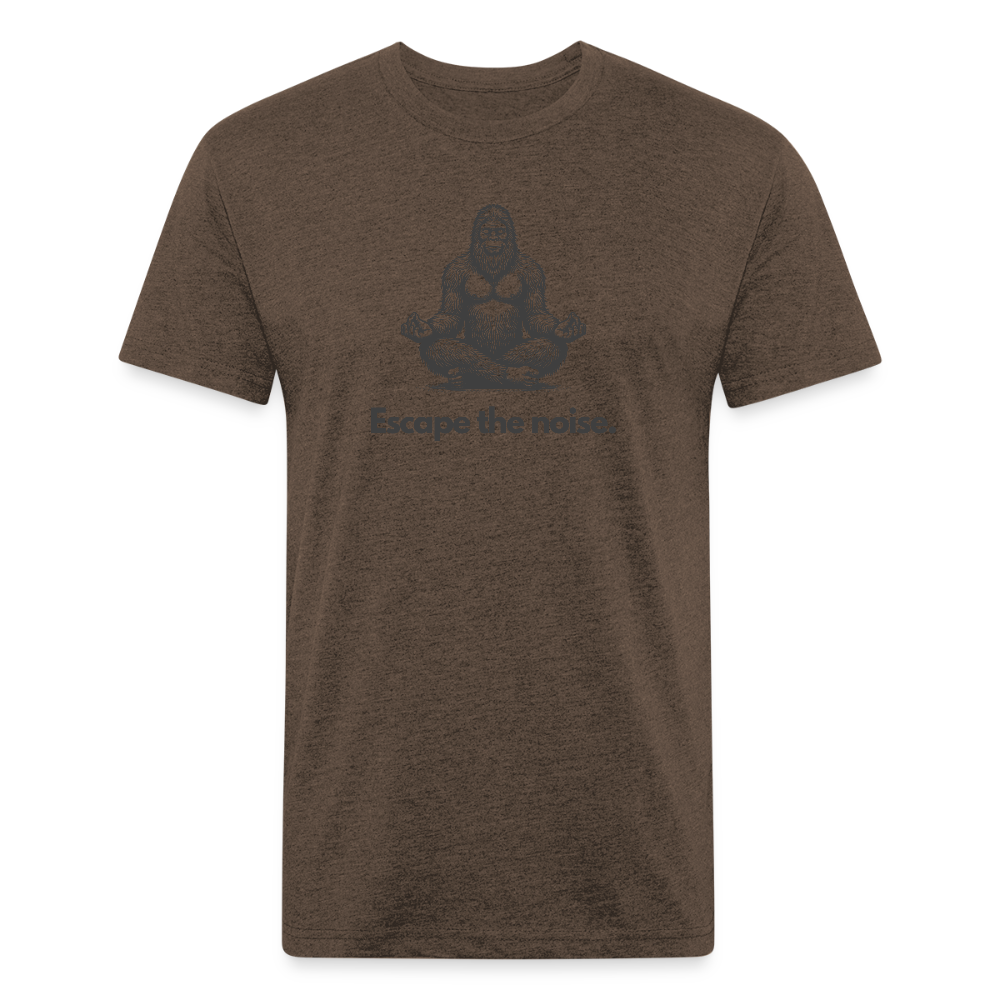 Escape the Noise (Bigfoot) - Premium Graphic Tee (POD) - heather espresso