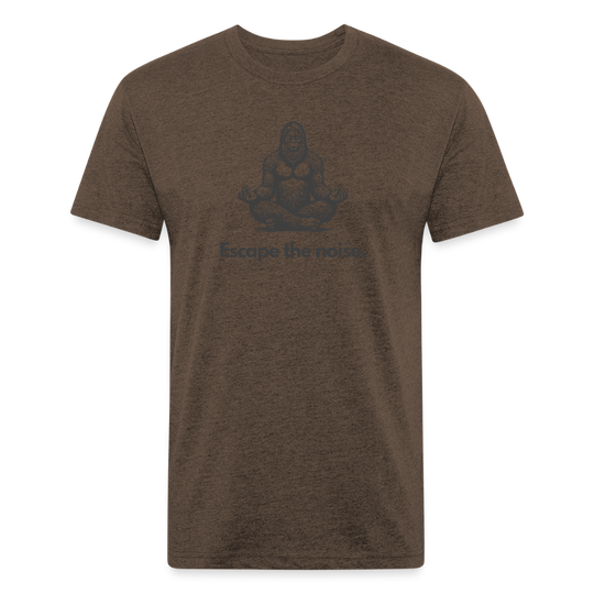 Escape the Noise (Bigfoot) - Premium Graphic Tee (POD) - heather espresso