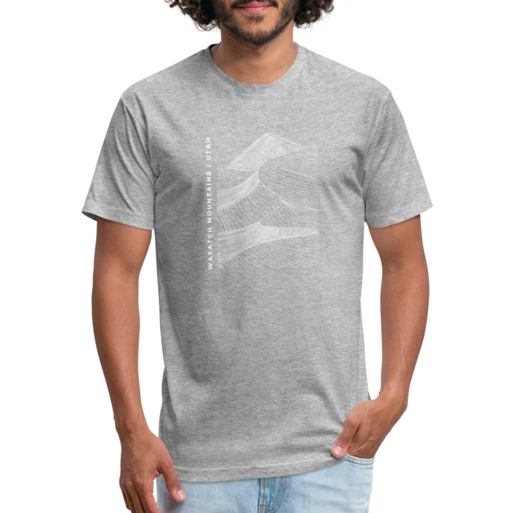 Wasatch Mountains - Premium Graphic Tee (POD) - heather gray