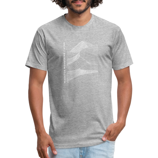 Wasatch Mountains - Premium Graphic Tee (POD) - heather gray