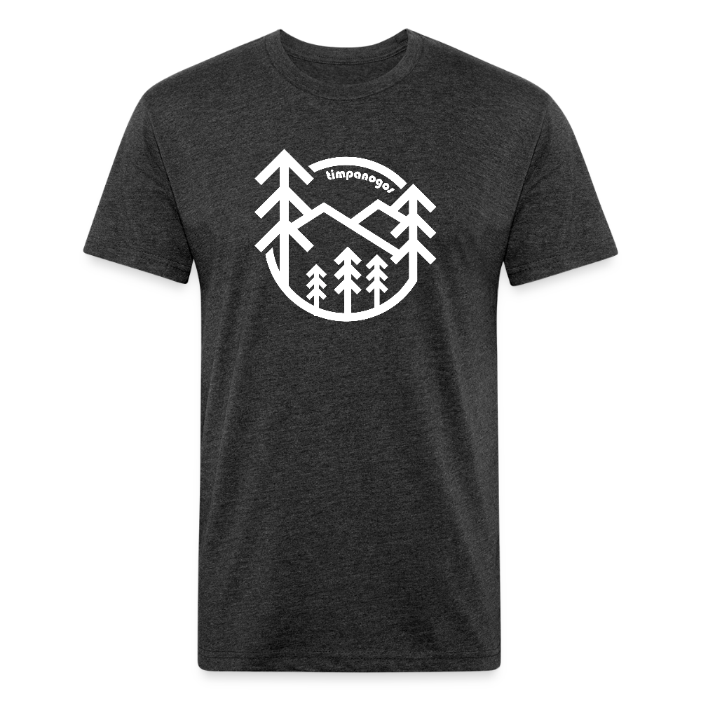 Retro Forest - Premium Graphic Tee (POD) - heather black