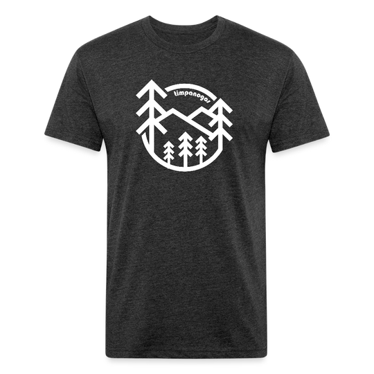 Retro Forest - Premium Graphic Tee (POD) - heather black