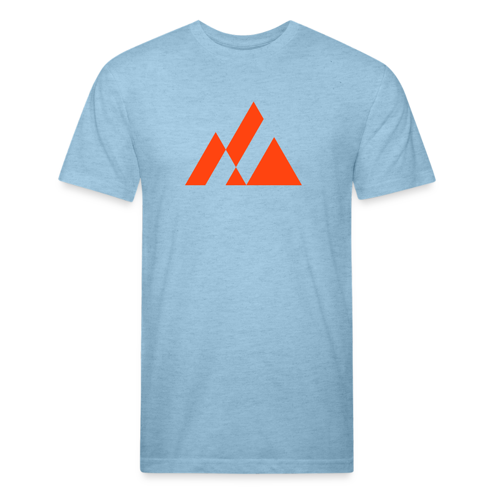 Elevation (electric red) - Premium Graphic Tee - heather blue