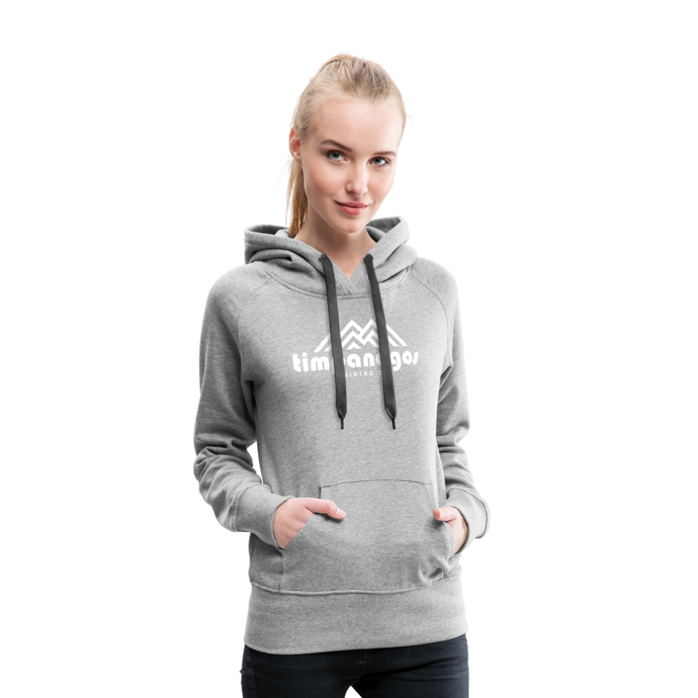 Timpanogos Hiking Co. (official) - Women’s Fitted Hoodie - heather grey