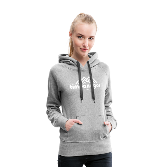 Timpanogos Hiking Co. (official) - Women’s Fitted Hoodie - heather grey