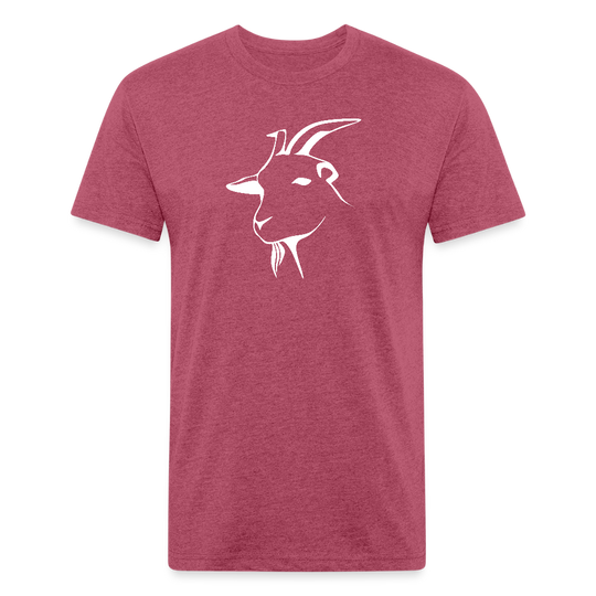 Goat Conversation - Premium Graphic Tee - heather burgundy